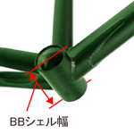 ボトムブラケットシェル幅